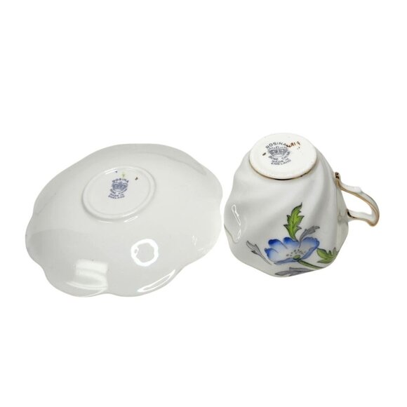 Vintage Rosina Bone China Tea Cup & Saucer Set With Floral Design 4919 - Picture 3 of 6
